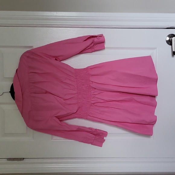 Zara Pink Cotton Shirt Dress - Picture 3 of 3